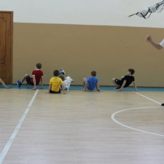 Тренировка по волейболу