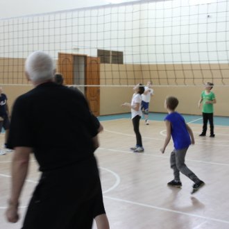 Тренировка по волейболу