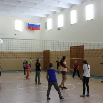 Тренировка по волейболу